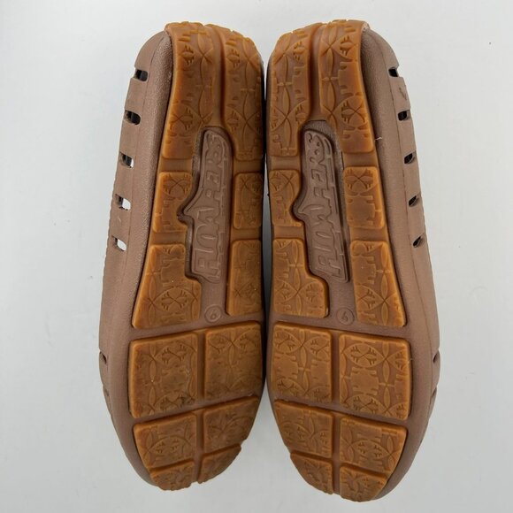 Floaters Mens Brown Casual Rubber Loafer Shoes Slip On Waterproof Low Top Size 9 - Picture 8 of 9